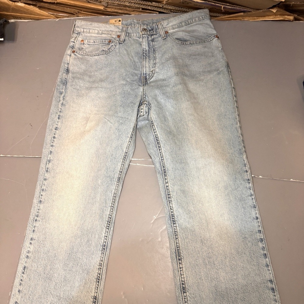 Levis Jeans 540 Mens 34 29 28.5 Light Wash Denim New